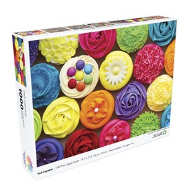Colorcraft 1000 Piece Jigsaw Puzzle, Cool Cupcakes