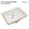 Sarlai Undermount Rectangular Vessel Sink - 20.5 x 14.5 inch