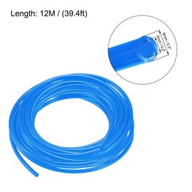 sourcing map Pneumatic Tubing, Air Compressor Tube Hose PU Air Line Hose 5mm ID x 8mm OD x 12m/39.4Ft Blue