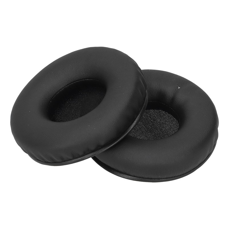 Headphone Ear Cover Cushion Sponge Earpad Artificial Leather Black Fit