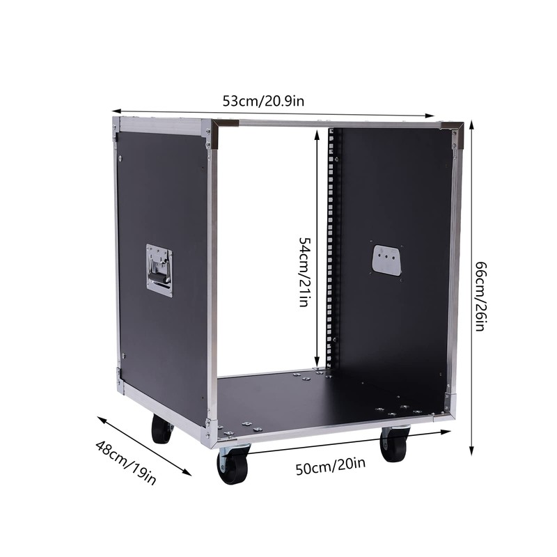 YIYIONCE 12U Portable Network Server Rack Rolling Network Rack Computer