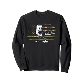 Dino US Flag Tyrannosaurus Rex Dino Sweatshirt
