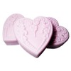 3 Pc Heart Shaped Fresh Cut Rose Scented Soaps Set