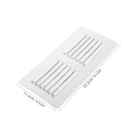 BESPORTBLE Sturdy Stainless Steel Louver Vent Grill Vent Cover for Fire Pit BBQ Accessory and Cabin Ventilation