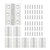 Pack of 8 Hinges Foldable 75 mm x 50 mm,