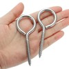 PATIKIL 10pcs M5x90mm Eye Screw 304 Stainless Steel Eye Screw
