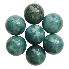 Manekieko Manekieko 7 Pcs Natural India Agate 2cm Crystal Sphere Ball Set,Feng Shui Chakra Aura Home Desk Decor Decorative Collection