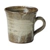 丸伊製陶 信楽焼 灰刷毛 マグカップ (グレー) 陶器 容量250ml