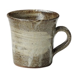 丸伊製陶 信楽焼 灰刷毛 マグカップ (グレー) 陶器 容量250ml