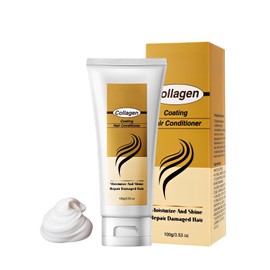 Collagen Hair Mask,Deep Repair Conditioning, Hydrating, Smooths and Nourishes, Natural Argan Oil Hair Mask for Dry, Damaged Hair All Types,100ML