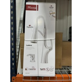 Pfister Ladera Culinary Pull Down Spray Kitchen Faucet w/ Soap Dispenser Chrome