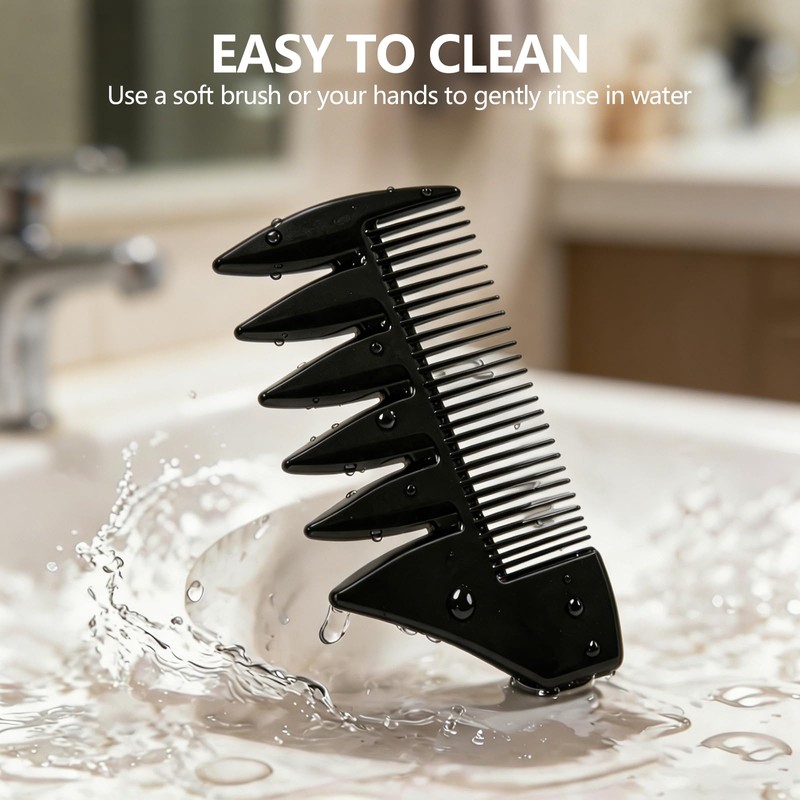 Wide Tooth Comb for Men – Texture Styling Combs for