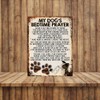 MY DOG'S BEDTIME PRAYER RETRO STYLE METAL TIN SIGN/PLAQUE (BORDER