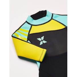 DIVE & SAIL Toddler Girls Neoprene Full Body Wetsuit Long Sleeve 2.5mm Thickness Thermal Siwmsuit for Swimming 2-3T Green