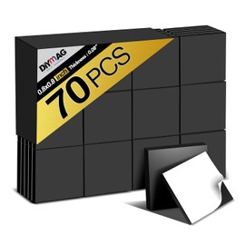 DIYMAG Adhesive Magnetic Squares, Flexible Sticky Magnetics Tape (Each 20x20x2mm), Magnet Sheets with Adhesives for Crafts, Photos and Storage, Easy to Peel & Stick-70Pcs