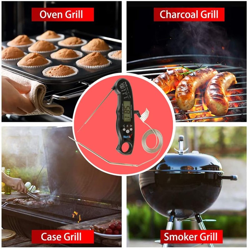 Digital Dual Probe Meat Thermometer – Instant-Read Kitchen Gadget for