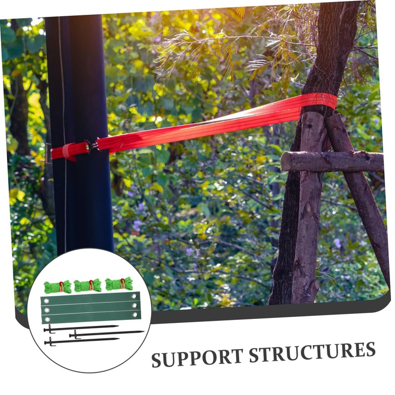 ORFOFE Tree Limb Bands Stakes 9pc Tree Support Kit for