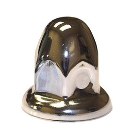 60 Chrome Lug Nut Covers with Flanges for 33mm Lugs, Trucks Trailers
