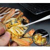 6Pcs Crab Crackers and Tools including 2 Forks 2 Lobster
