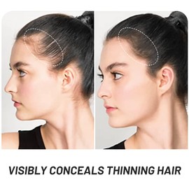 VOLLUCK Root Touch Up Hair Powder Root Cover Up Hairline Shadow Powder Dark Brown for Thinning Hair for Women and Men, Bald Spots, Eyebrows, Beard Line, Dark Blonde (Black)