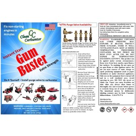 CleanCarburetor GumBuster Carburetor Cleaner + Purge Valve Kit