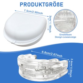 Snoring Stopper, Anti Snoring Splint, Effective Against Snoring, Anti Snoring Bite Splint for Night for Men Women, Bite Splint for Night, Comfortable for Quiet Sleep