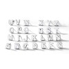 ChicSilver Delicate Initial Earrings Letter I Tiny Earring Studs 925