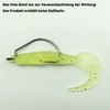 Piscorush Offset Worm Jig Hook Bass Fishing Hook 3X Strong