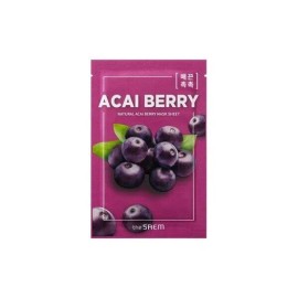 The Saem [The Saem] [New Core Ulsan Branch] Natural Acai Berry Mask Sheets 2 x 10 / [더샘] [뉴코아 울산점] 내추럴 아사이베리 마스크 시트 2개 10장