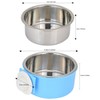 Guardians Crate Dog Bowl Removable Stainless Steel Water Food Feeder