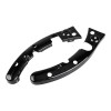Unbranded Gloss Black Rear Fender Support Brackets For Harley Road