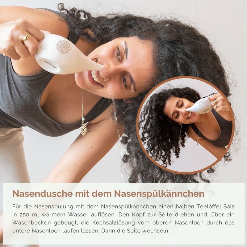 Bodhi NETI POT Nose Rinse Jug Ceramic Neti Jug with