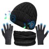 3 in 1 Bluetooth 5.0 Music Beanie Set Winter Hat