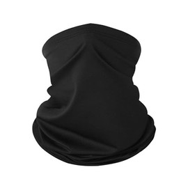 Weardear Multifunctional Headwear Bandana Snoods Face Masks Windproof Sunscreen Scarf Neck Gaiter Scarf for Sports Cycling Outdoor Fishing Black M