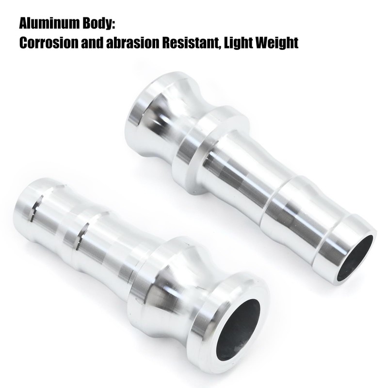 ZUDKSUY 2Pcs Camlock Fittings 1" Aluminum Global Cam and Groove