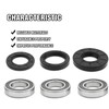 UOIENRT Rear Axle Wheel Bearing Kit with Seals, Rubber Rear