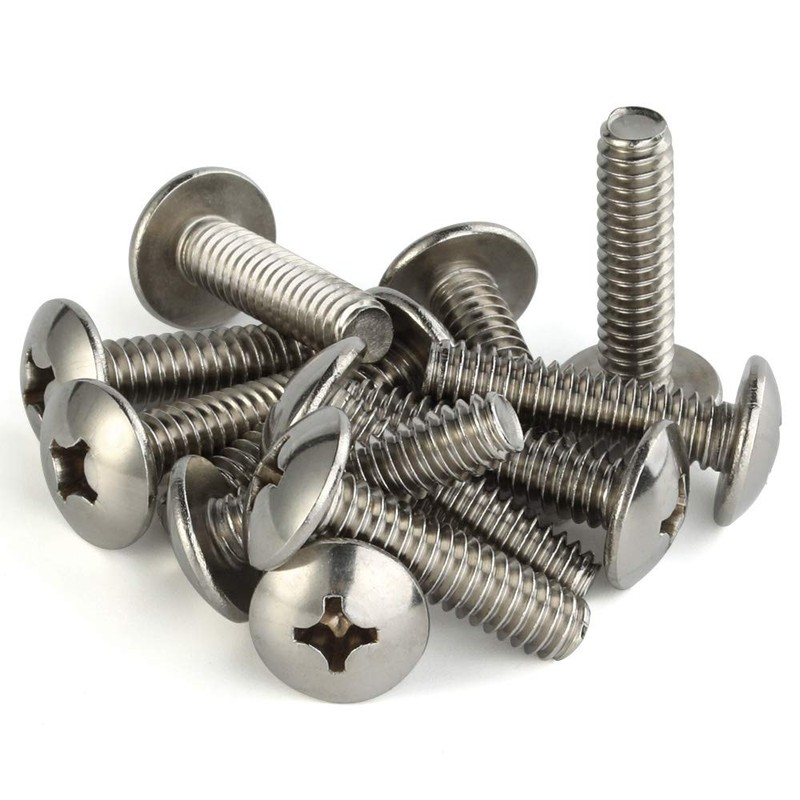 Mellewell #8-32 x 1/2" Truss Head Machine Screws, Full Thread,