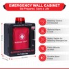 Bleeding Control Kit + Emergency Wall Mount Cabinet | Lock