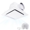 LANMEL Bathroom Exhaust Fan without Light, 10" Panel Bathroom Ceiling