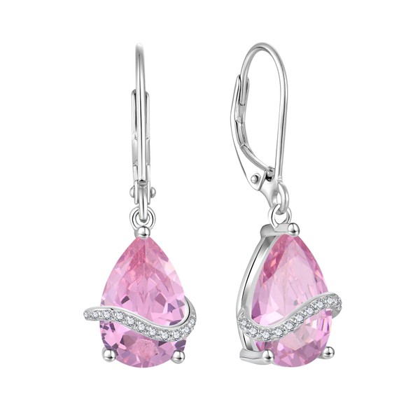 Inpasne Teardrop Dangle Drop Earrings for Women 925 Sterling Silver