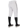 CHAMPRO Standard Triple Crown 2.0 Baseball Knickers with Braid, White,
