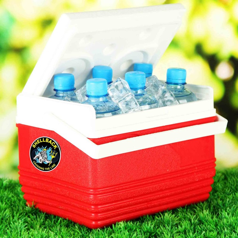 US Navy Shellback Crossing The Line Neptune Circle Decal/Bumper Sticker