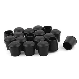 sourcing map Rubber Desk Chair Leg Feet Protective Pads Tip 18mm Hole Dia 18pcs