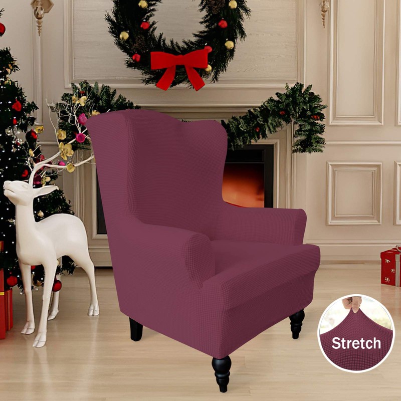 Easy-Going Stretch Wingback Chair Sofa Slipcover 1-Piece Sofa Cover Furniture