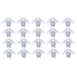 Plastic Roof Ice Guard Snow Guard Snow Stops for Standing Seam Metal Roofing - Multi-Color/Multi-Pack Listing (20, Clear)