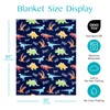 Joiedomi Glow in The Dark Blanket - Dinosaur Gift for