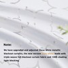 Purainbow White Blackout Curtain Panels for Bedroom 84" Silver Foil