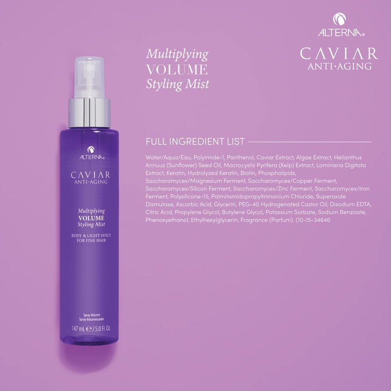Alterna Caviar Anti-Aging Multiplying Volume Styling Mist, 5 Ounce |