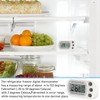 12 Pack Digital Fridge Thermometer Waterproof Refrigerator and Freezer Room