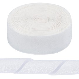 Metallic White Velvet Ribbon, 10 Yards 38mm Wide Christmas Velvet Ribbon for Gift Wrapping, Bow Making, Xmas Tree Decoration, Wreaths and Crafts